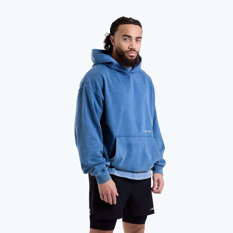 Pánská mikina BOXRAW Sparring Club Oversized Hoodie washed baby blue 6