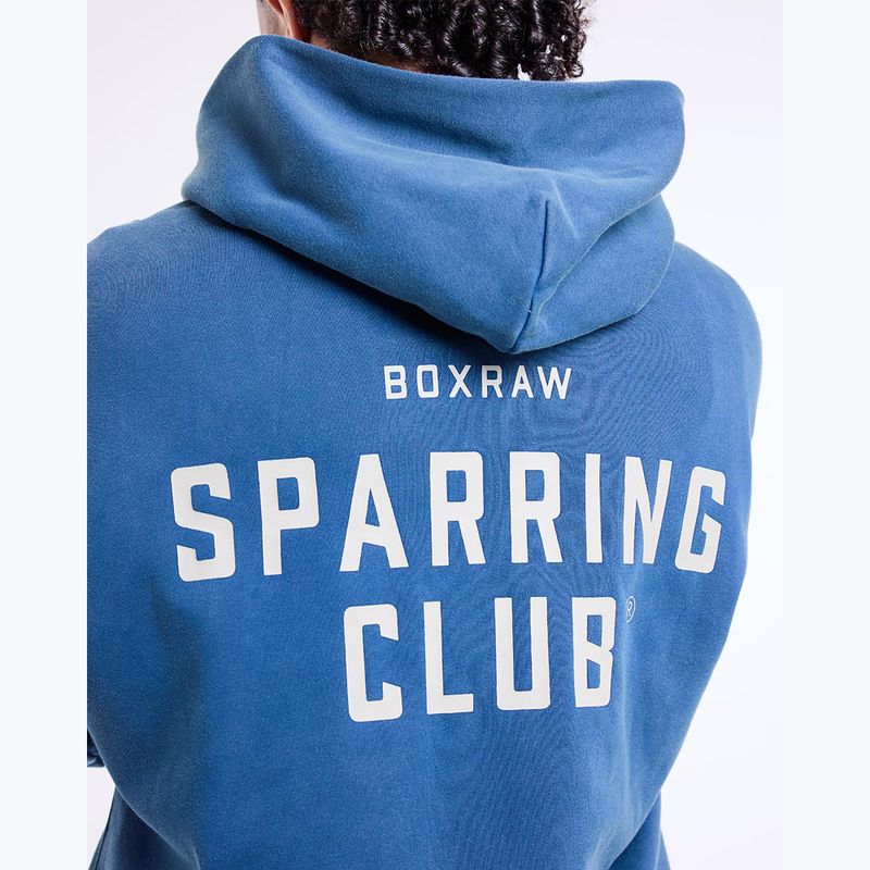 Pánská mikina BOXRAW Sparring Club Oversized Hoodie washed baby blue 9