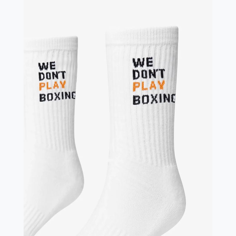 Pánské ponožky BOXRAW We Don't Play Boxing Crew 3 pairs white 4