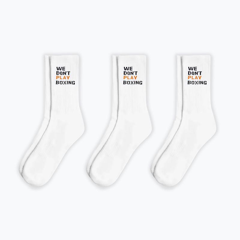 Pánské ponožky BOXRAW We Don't Play Boxing Crew 3 pairs white 5