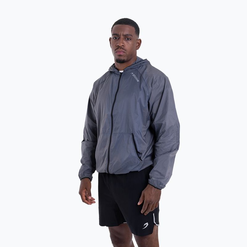 Pánská bunda BOXRAW Genaro Zip Up Windbreaker charcoal 4