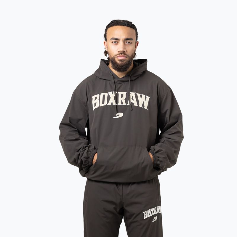 Pánská mikina BOXRAW East Street Shell Hoodie charcoal