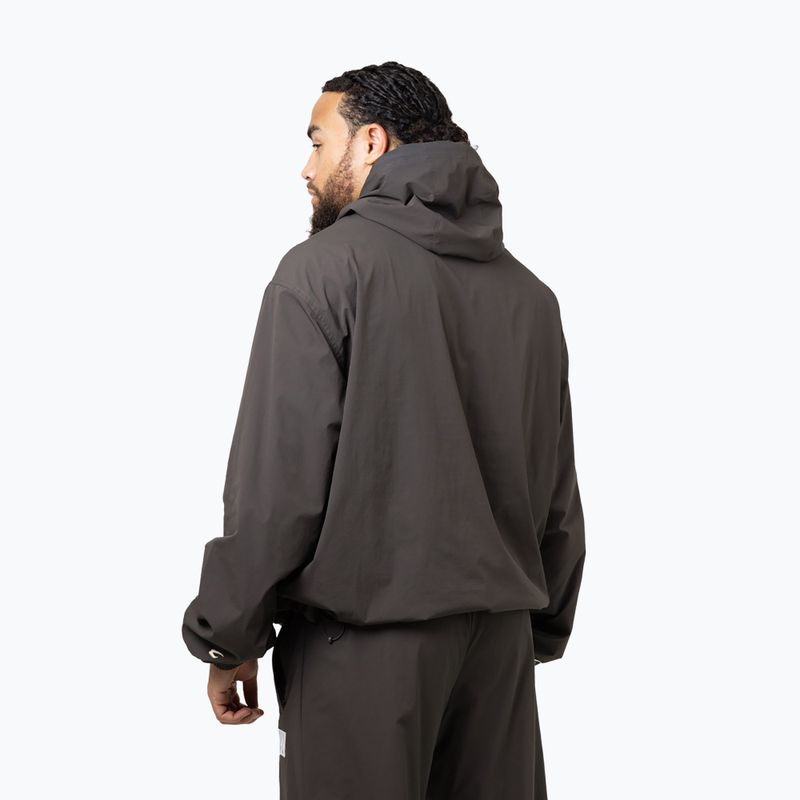 Pánská mikina BOXRAW East Street Shell Hoodie charcoal 3