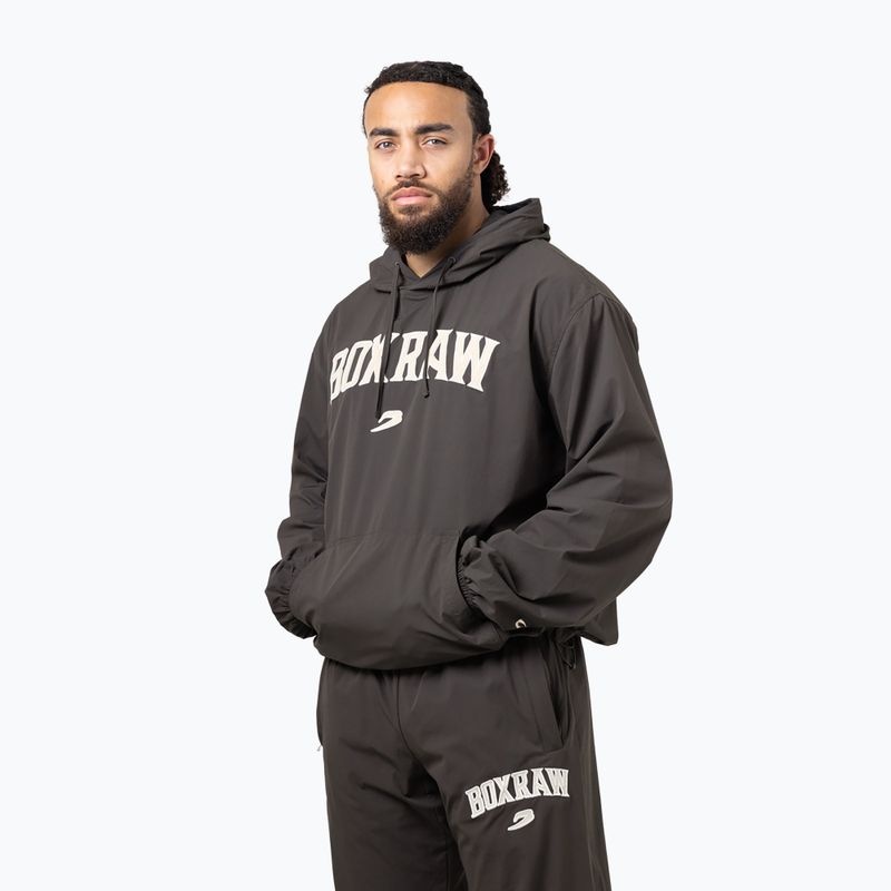 Pánská mikina BOXRAW East Street Shell Hoodie charcoal 4