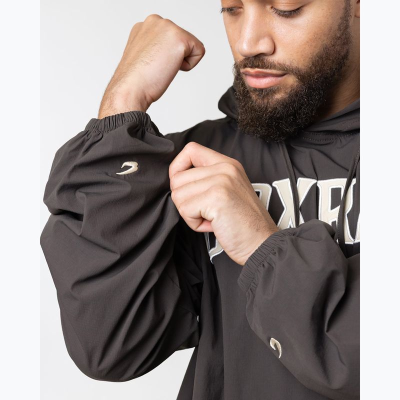 Pánská mikina BOXRAW East Street Shell Hoodie charcoal 5