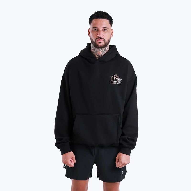 Pánská mikina BOXRAW Hook Right Goodnight Oversized Hoodie black