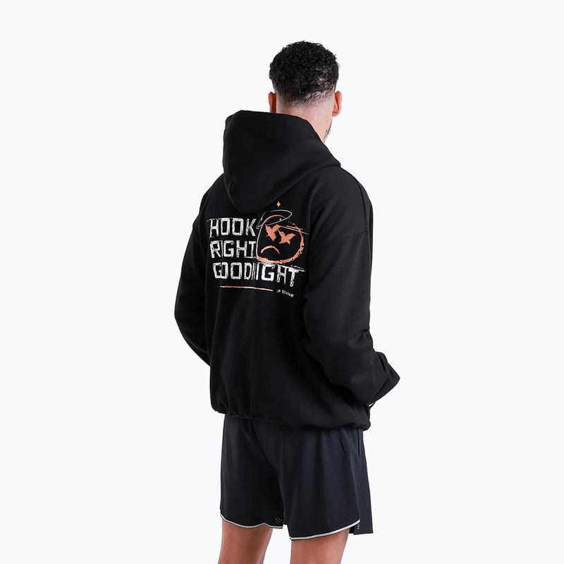 Pánská mikina BOXRAW Hook Right Goodnight Oversized Hoodie black 5