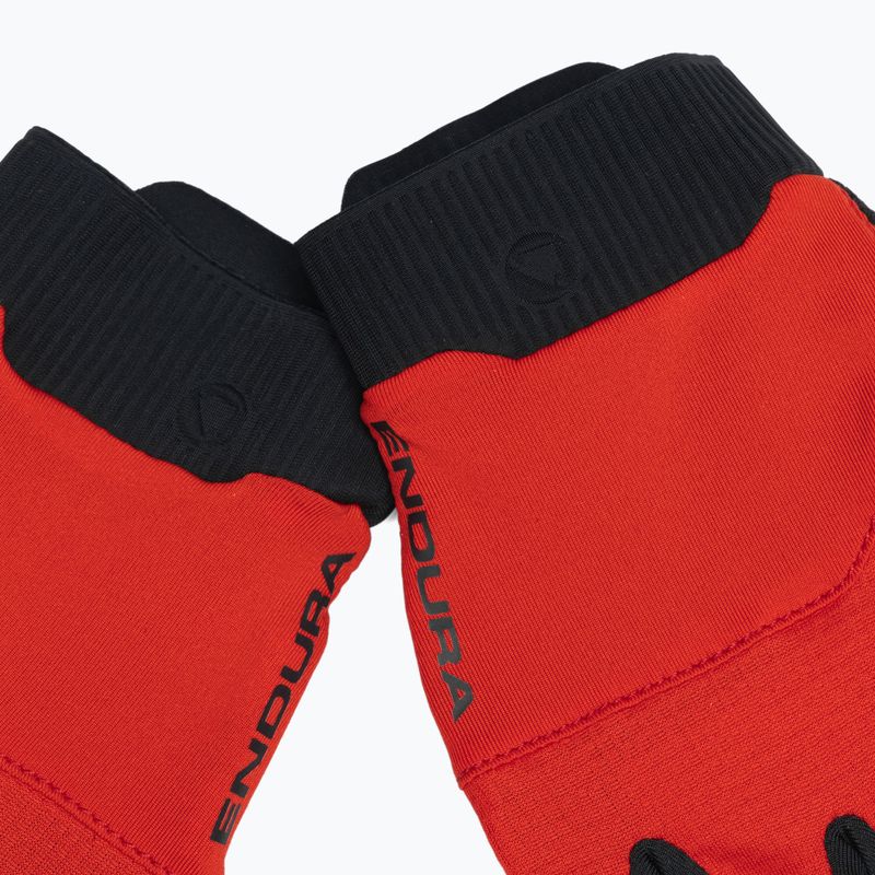 Cyklistické rukavice Endura Loop Full Finger flame red 4