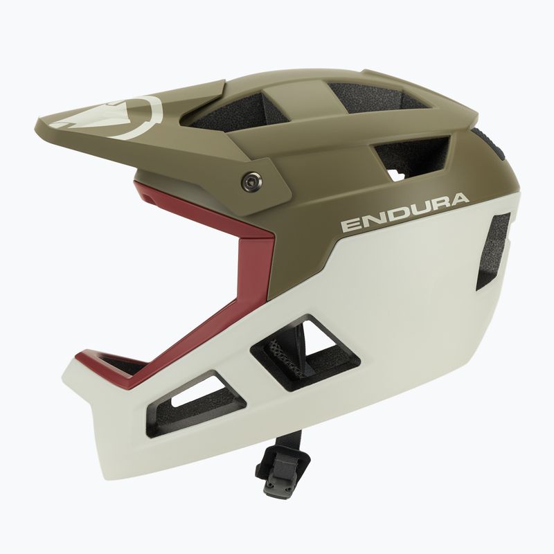 Cyklistická přilba Endura Singletrack Full Face tweed green 3