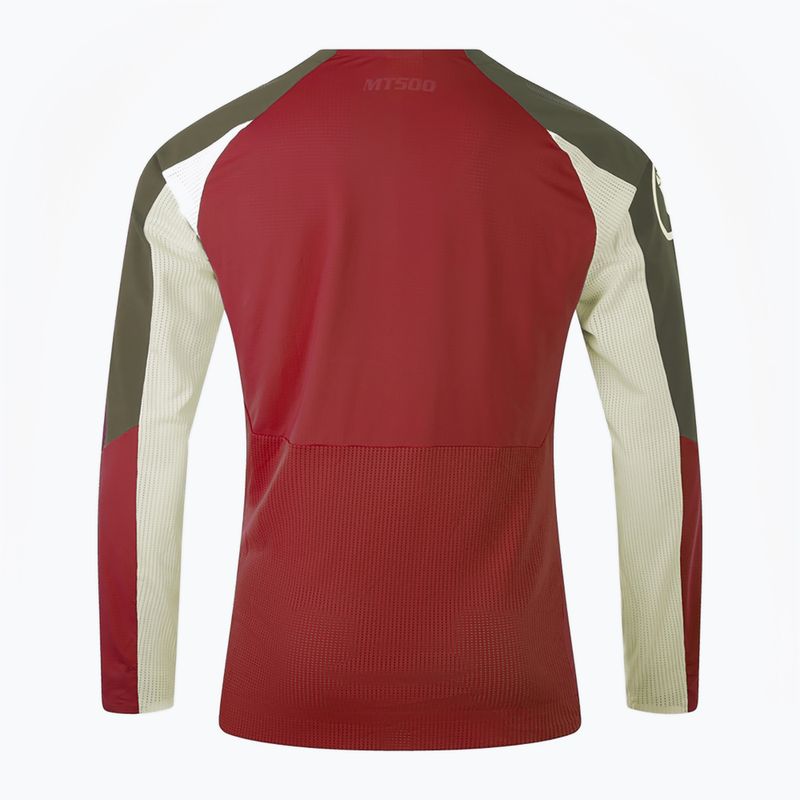 Pánský cyklistický dres Longsleeve Endura MT500 Burner Lite brick  2
