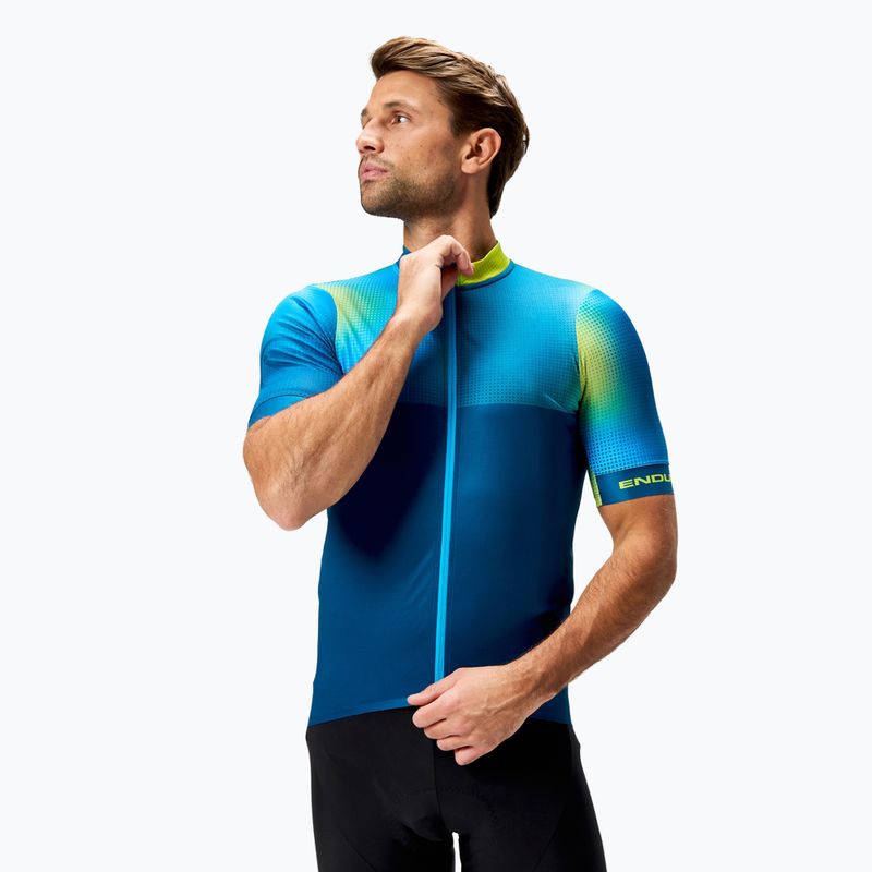 Pánský cyklistický dres Endura Bitmap FS260 barra blue