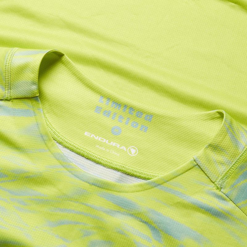 Pánský cyklistický dres Longsleeve Endura Marble Ltd. s potiskem lime green 3