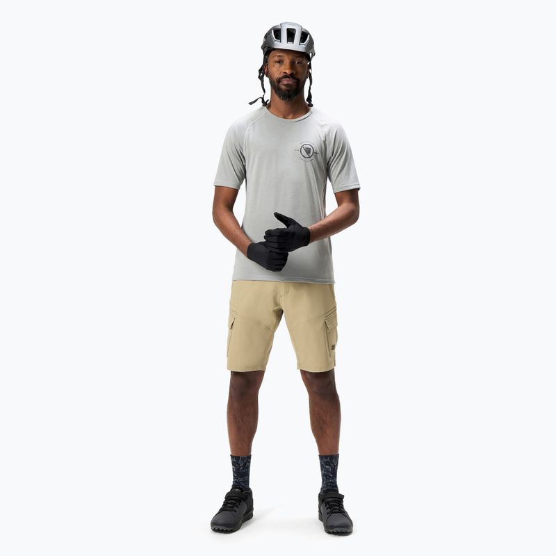 Pánský cyklistický dres Endura Loop Tech dreich grey 2