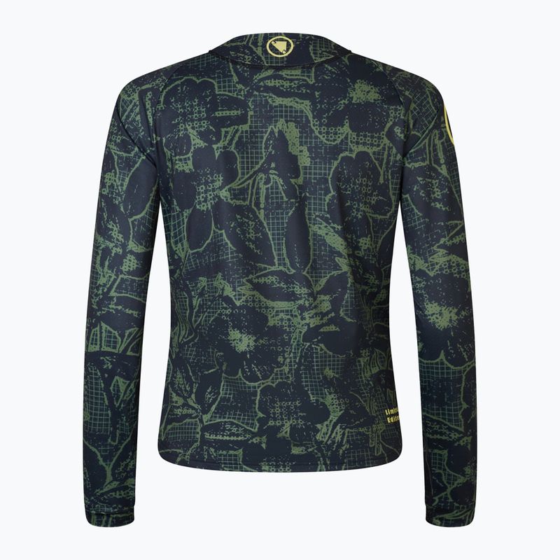 Dámský cyklistický dres Longsleeve Endura Floral Ltd W black 5