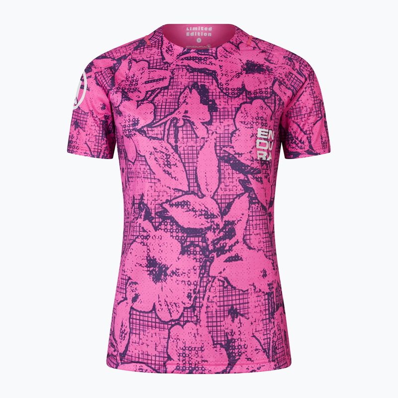 Dámský cyklistický dres Endura Grid Floral Ltd W pink pop 7