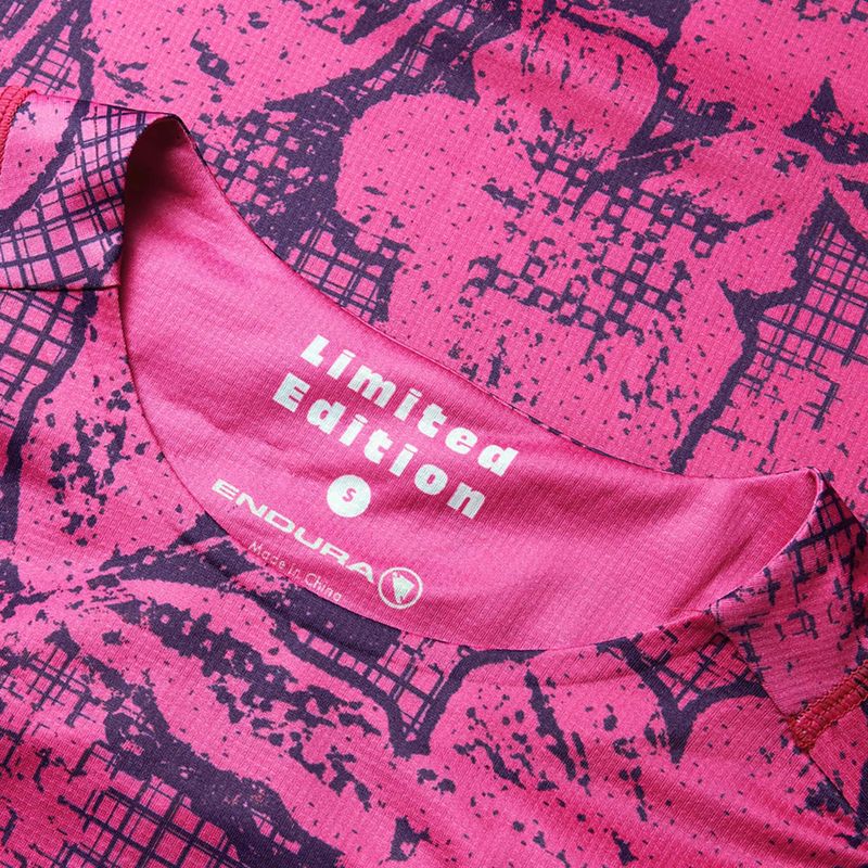 Dámský cyklistický dres Endura Grid Floral Ltd W pink pop 9