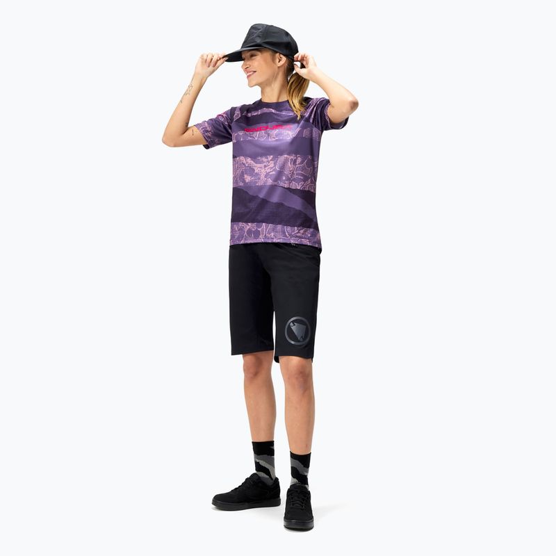 Dámský cyklistický dres Endura Patchwork Ltd W bramble 2