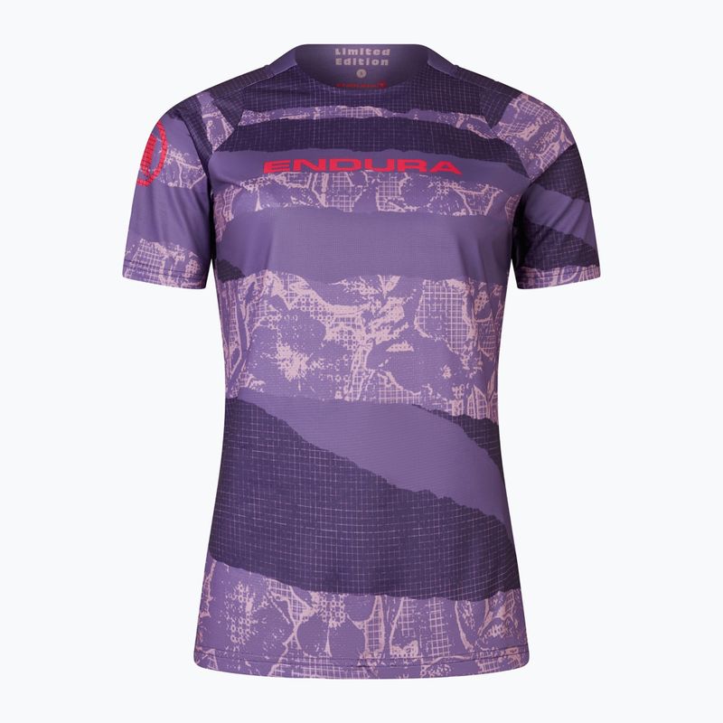 Dámský cyklistický dres Endura Patchwork Ltd W bramble 4