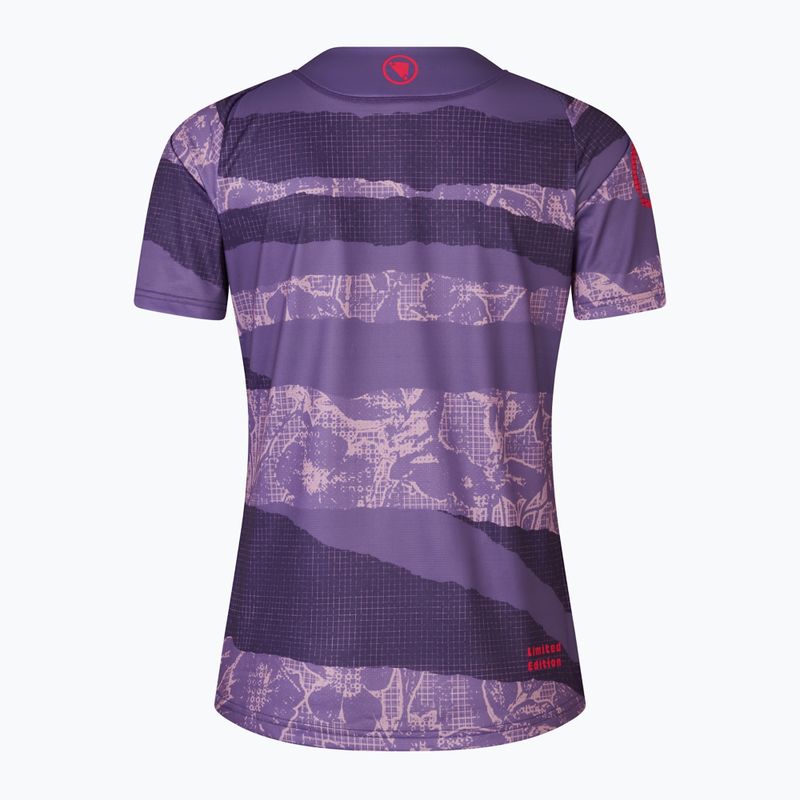Dámský cyklistický dres Endura Patchwork Ltd W bramble 5
