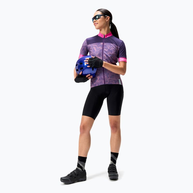 Dámský cyklistický dres Endura Floral FS260 W bramble 2