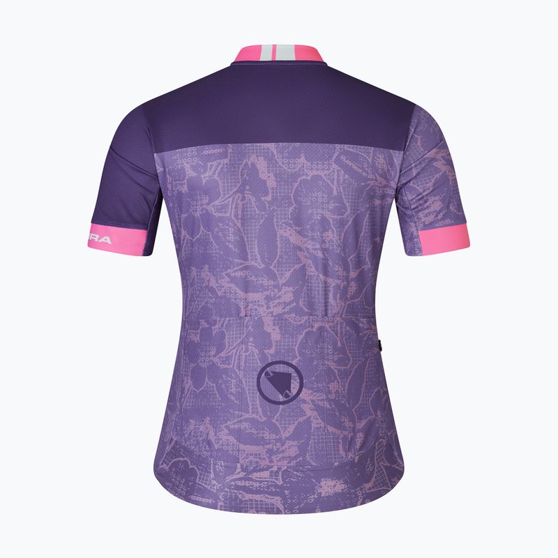 Dámský cyklistický dres Endura Floral FS260 W bramble 5