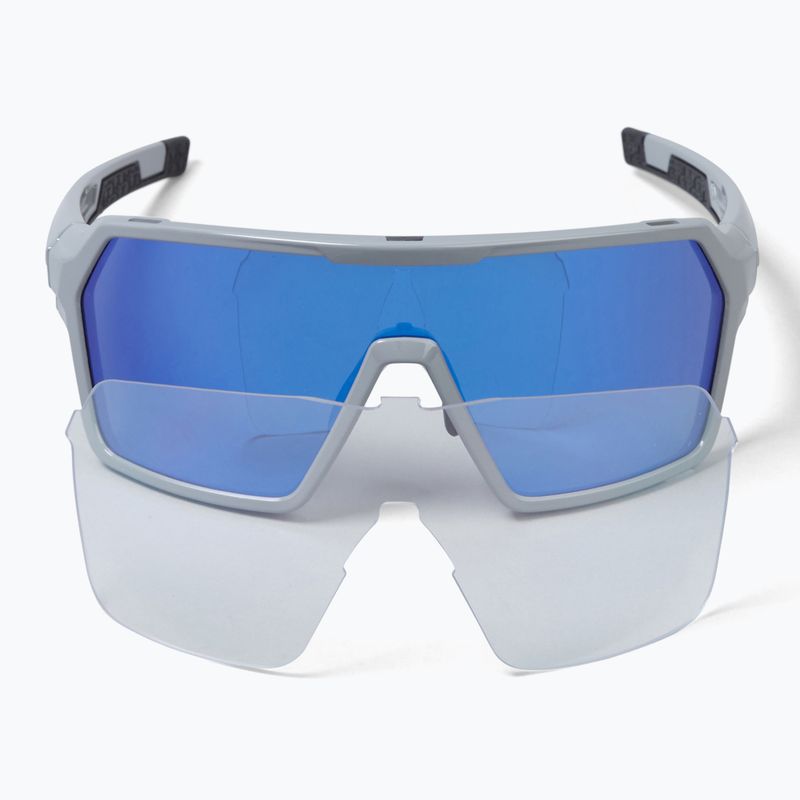 Sluneční brýle Endura Singletrack dreich grey/blue revo smoke/clear silver flash mirror 6