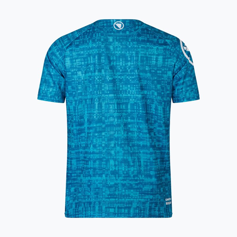 Pánský cyklistický dres Endura Grid Ltd Printed atlantic 5