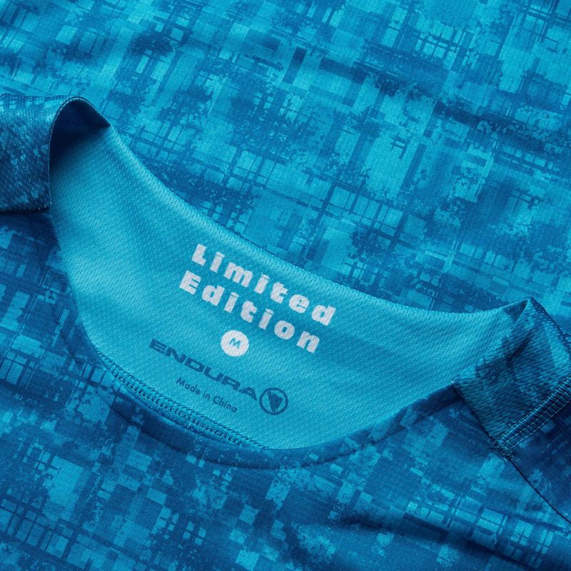 Pánský cyklistický dres Endura Grid Ltd Printed atlantic 6