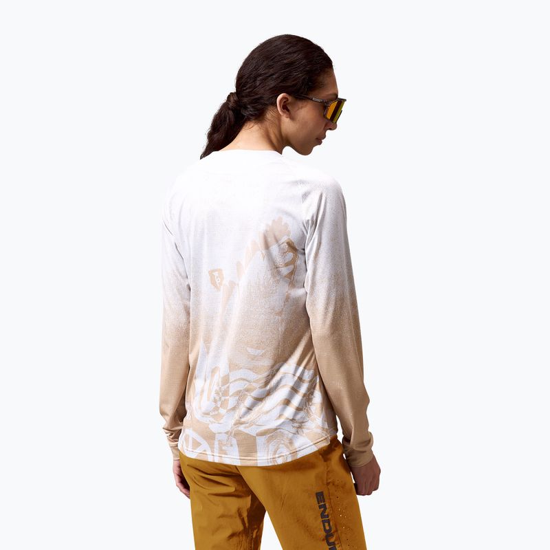 Dámské cyklistické tričko Longsleeve Endura Singletrack Print W aero blue 3