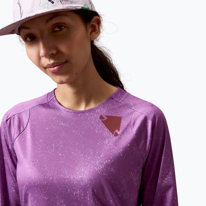 Dámské cyklistické tričko Longsleeve Endura Singletrack Print W end purple 5