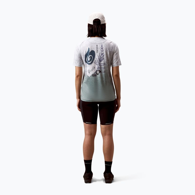 Dámský cyklistický dres Endura Singletrack Print W aero blue 3