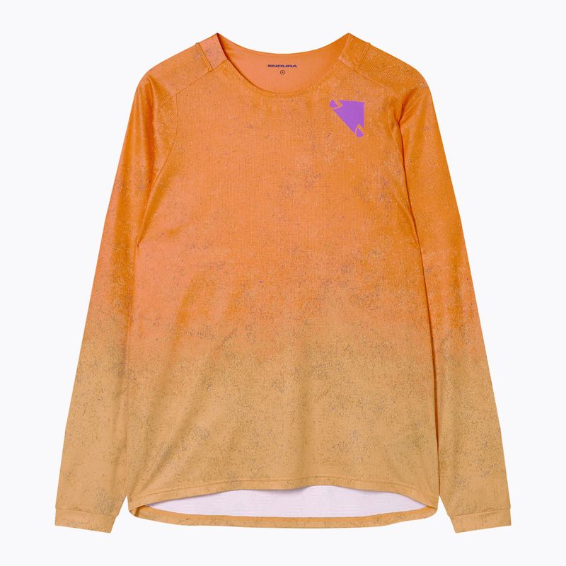 Pánské cyklistické tričko Longsleeve Endura Singletrack Print end orange 6
