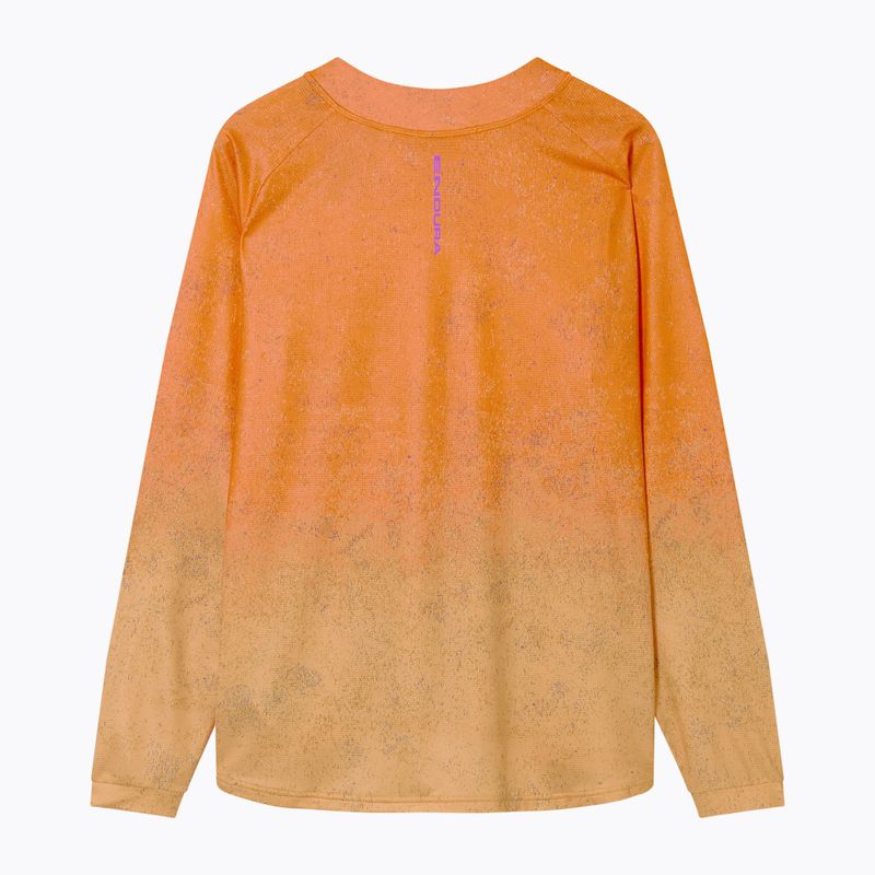 Pánské cyklistické tričko Longsleeve Endura Singletrack Print end orange 7