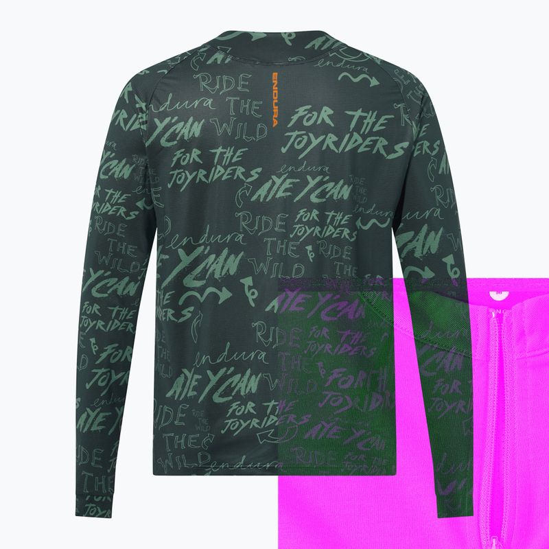Pánské cyklistické tričko Longsleeve Endura Singletrack Print carbon grey 2