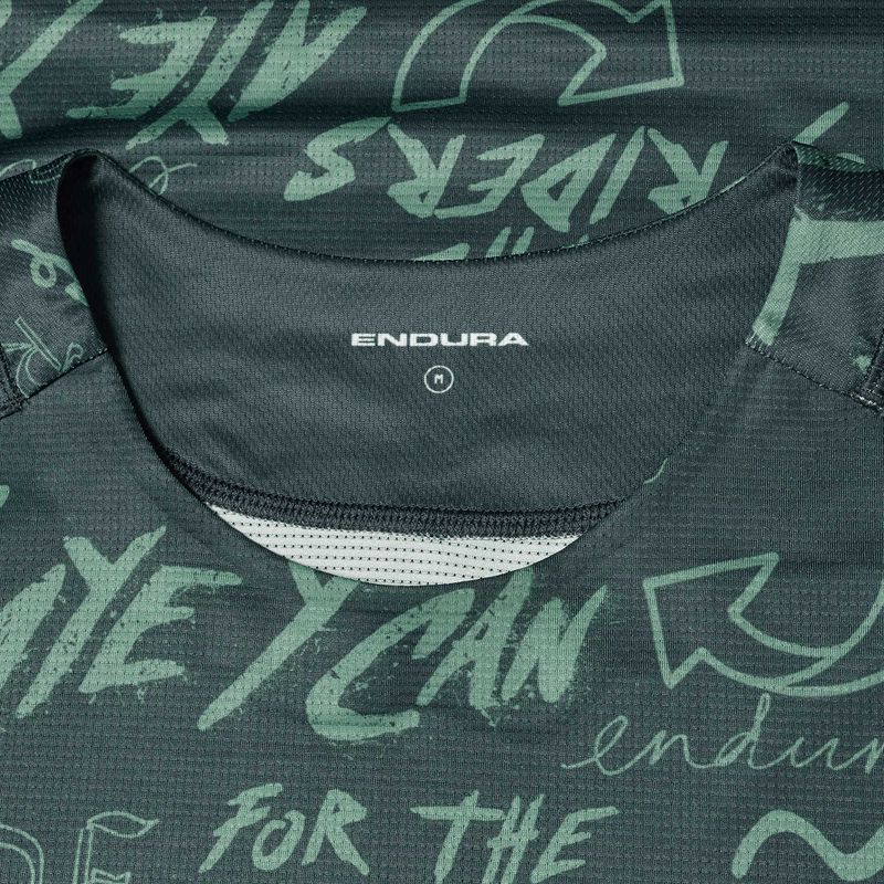 Pánské cyklistické tričko Longsleeve Endura Singletrack Print carbon grey 3
