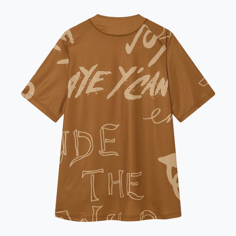 Pánský cyklistický dres Endura Singletrack Print trail bronze 2