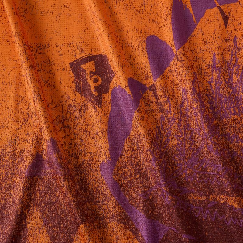 Pánský cyklistický dres Endura Singletrack Print end orange 4