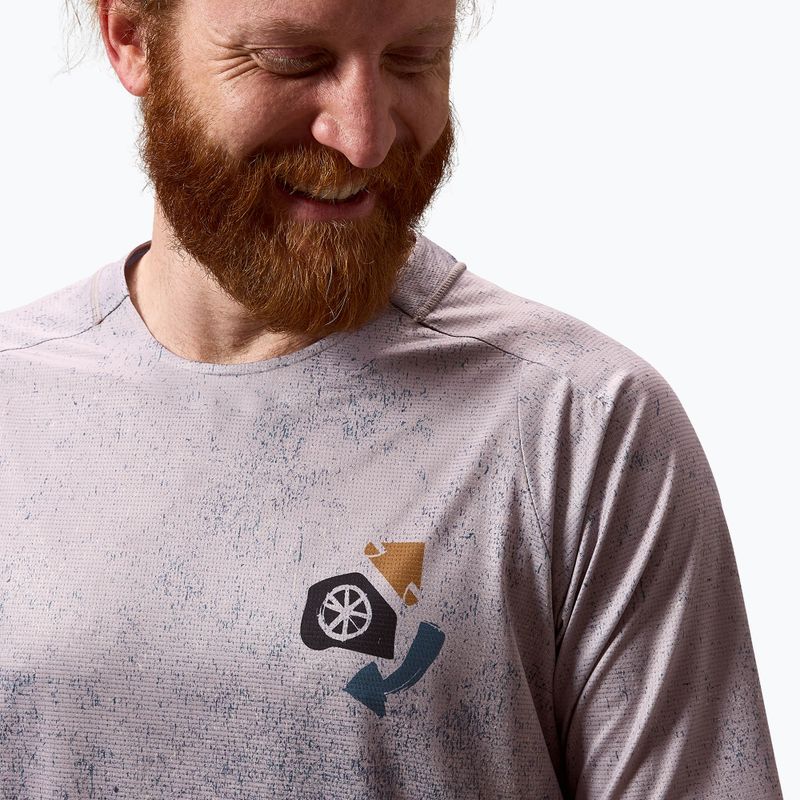 Pánský cyklistický dres Endura Singletrack Print titanium 5