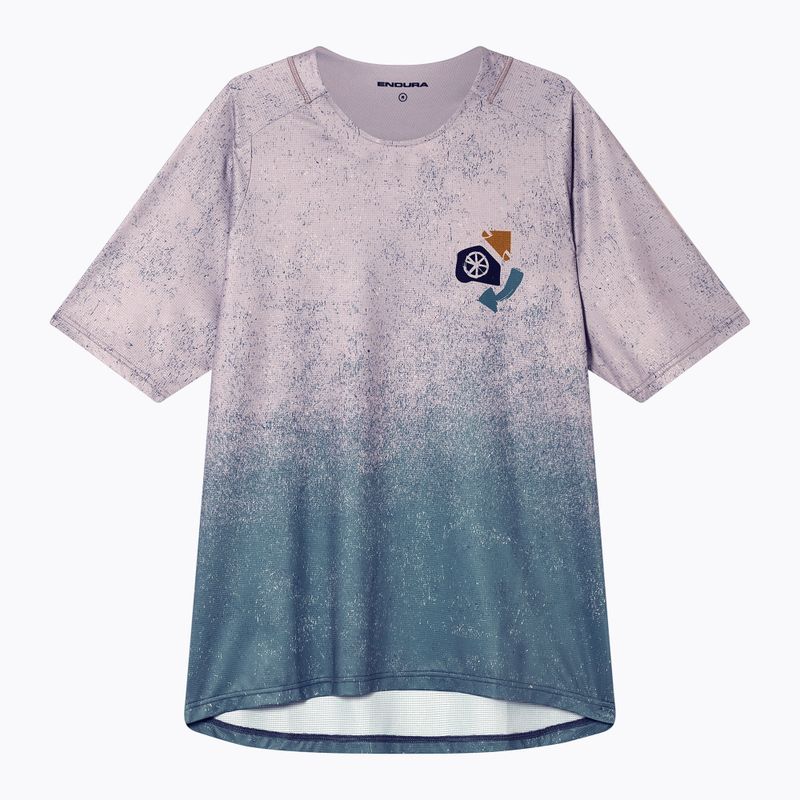 Pánský cyklistický dres Endura Singletrack Print titanium 7