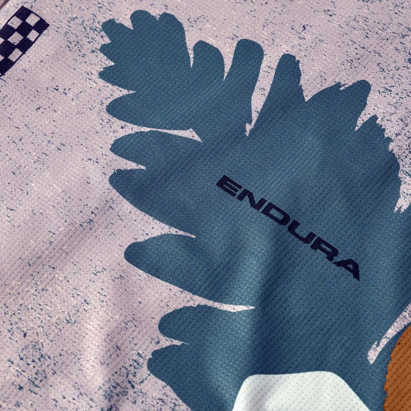 Pánský cyklistický dres Endura Singletrack Print titanium 9