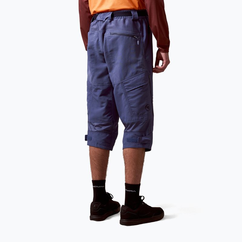 Pánské cyklistické šortky Endura Hummvee 3/4 indigo rock 4