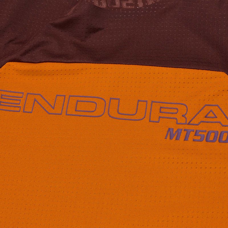 Dětské cyklistické tričko Longsleeve Endura MT500 Burner end orange 3
