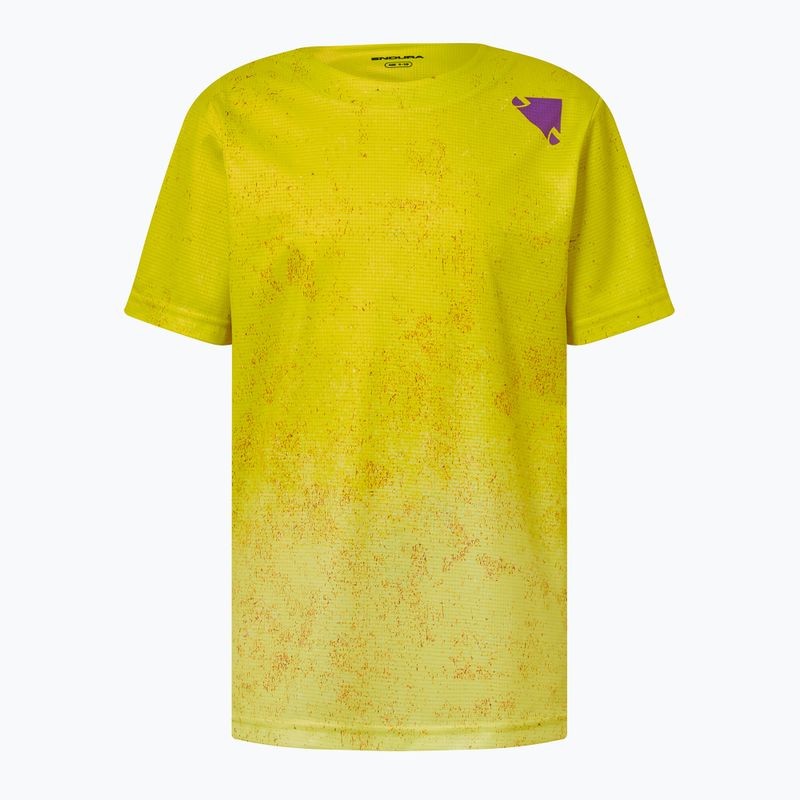 Dětský cyklistický dres Endura Singletrack Core Jr end citrus 2
