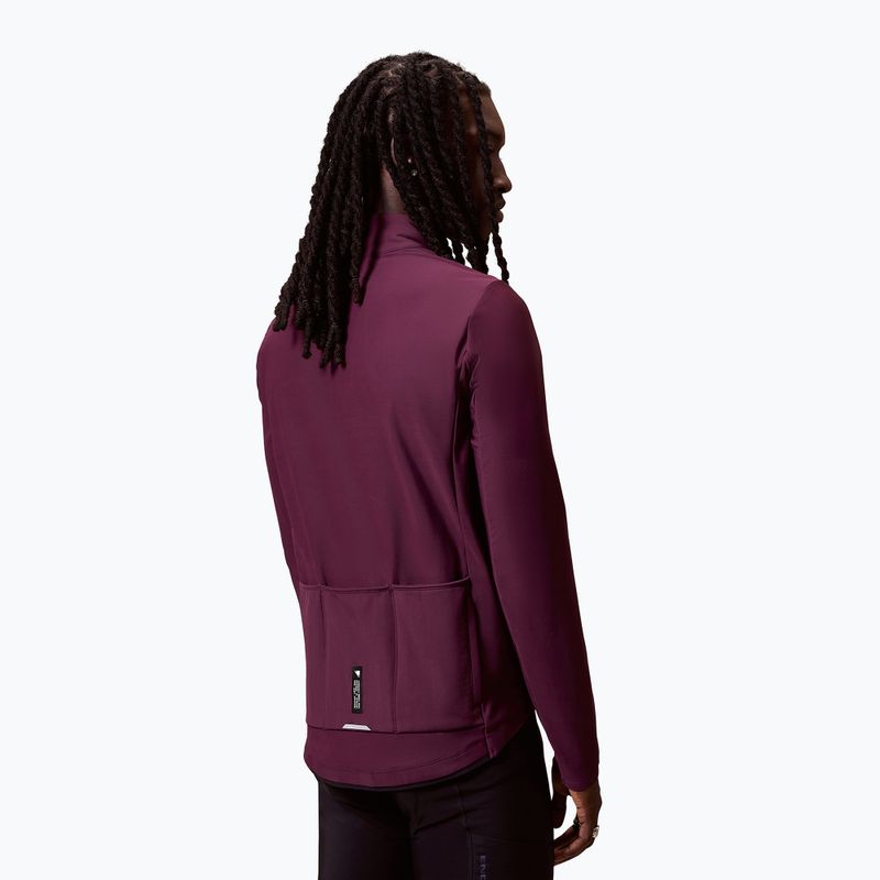 Pánská cyklistická mikina Endura Loop Ride L/S Jersey black cherry 3