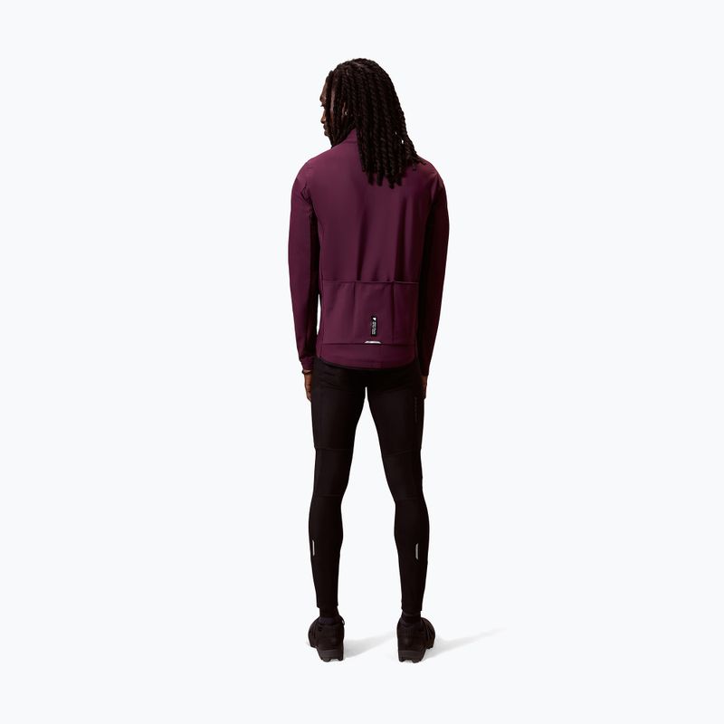Pánská cyklistická mikina Endura Loop Ride L/S Jersey black cherry 4