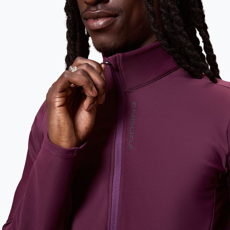 Pánská cyklistická mikina Endura Loop Ride L/S Jersey black cherry 5