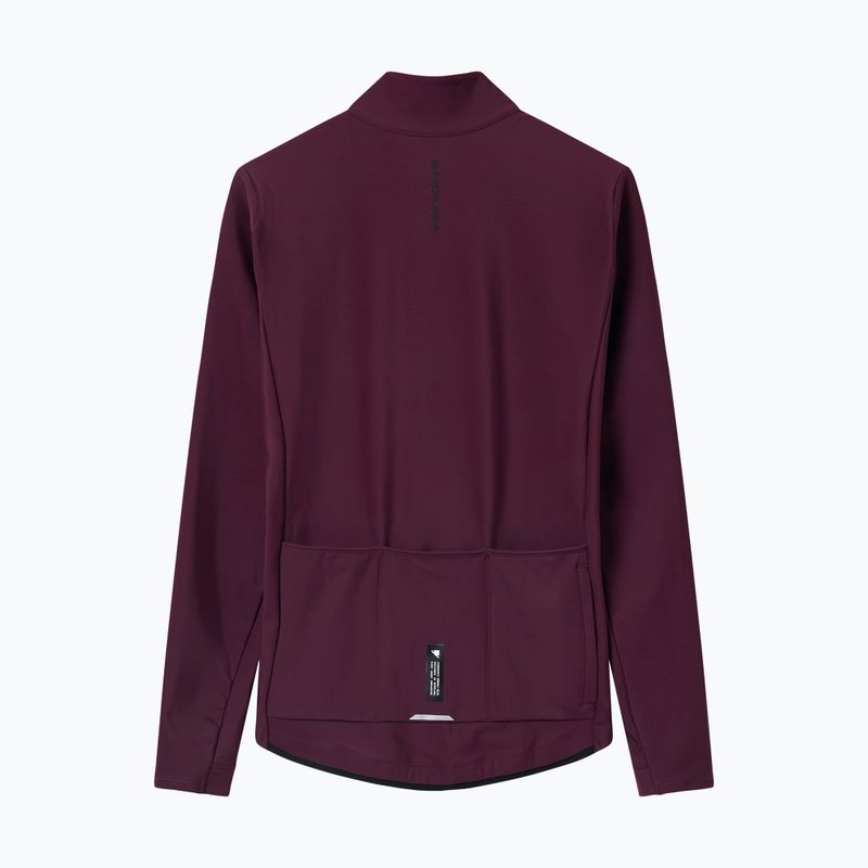 Pánská cyklistická mikina Endura Loop Ride L/S Jersey black cherry 8