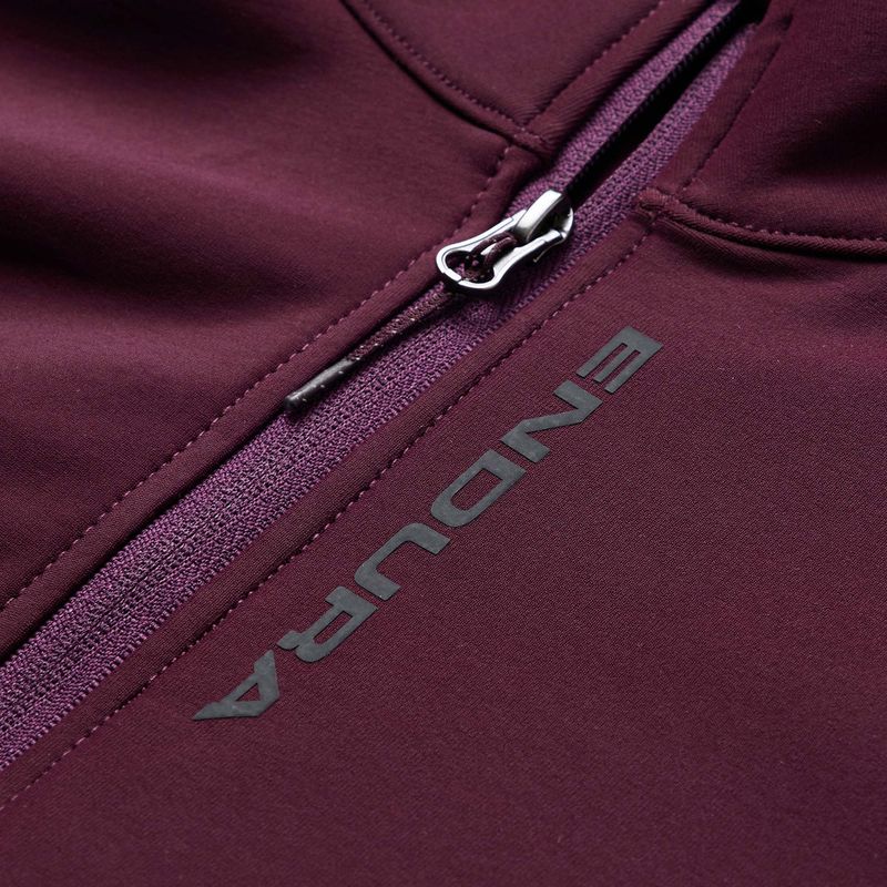 Pánská cyklistická mikina Endura Loop Ride L/S Jersey black cherry 9