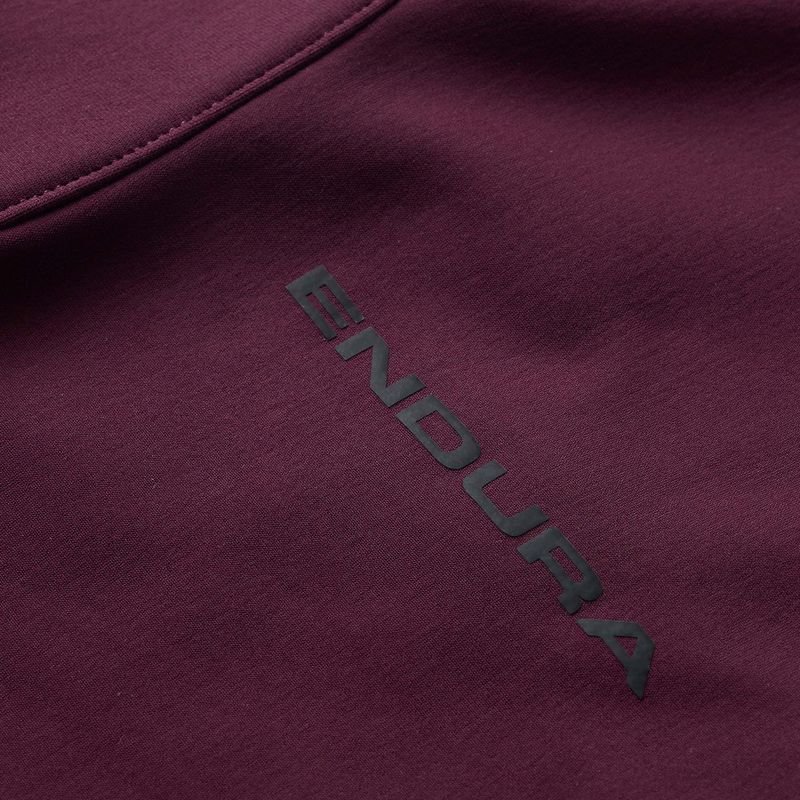 Pánská cyklistická mikina Endura Loop Ride L/S Jersey black cherry 10