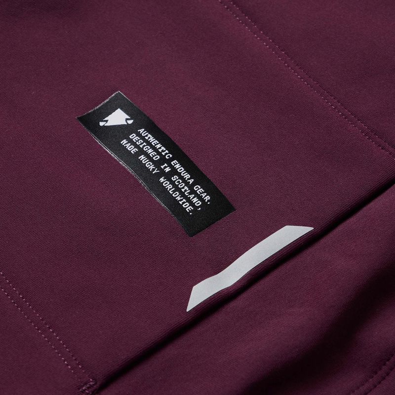 Pánská cyklistická mikina Endura Loop Ride L/S Jersey black cherry 11